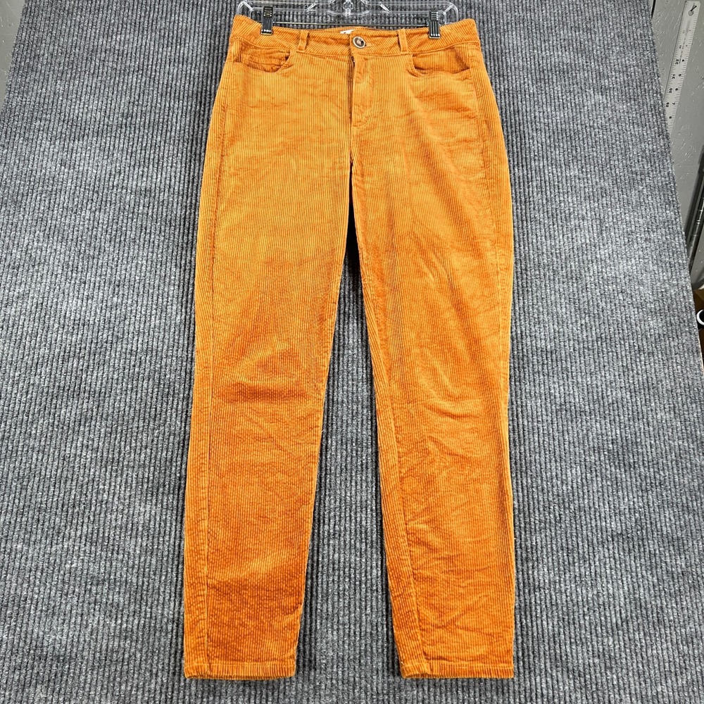 Paige Hoxton Ankle Size 29 Marigold Corduroy Skinny Pants Stretchy Casual